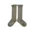 Collegien / Josephine Lace-Trim Ribbed Knee-high Socks - Sauge